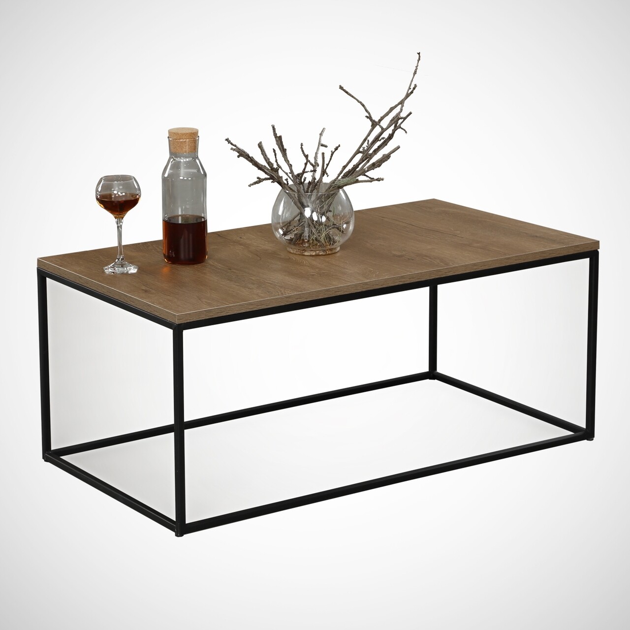 Masuta de cafea Cosco Caucasian, Comforty, 95x55x43 cm, stejar caucazian - imagine 7
